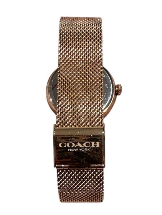 Authentic Coach Cary Rose Gold Mesh Band Watch main image 4